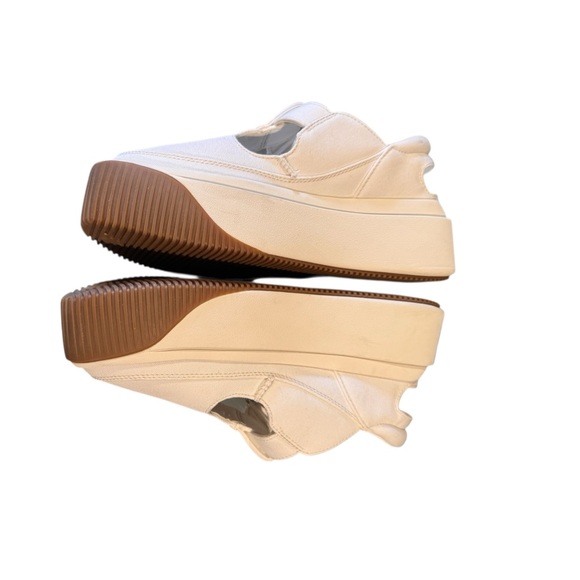 UGG Ez-Duzzit Platform T-Strap White Sneaker 9 - Picture 9 of 10